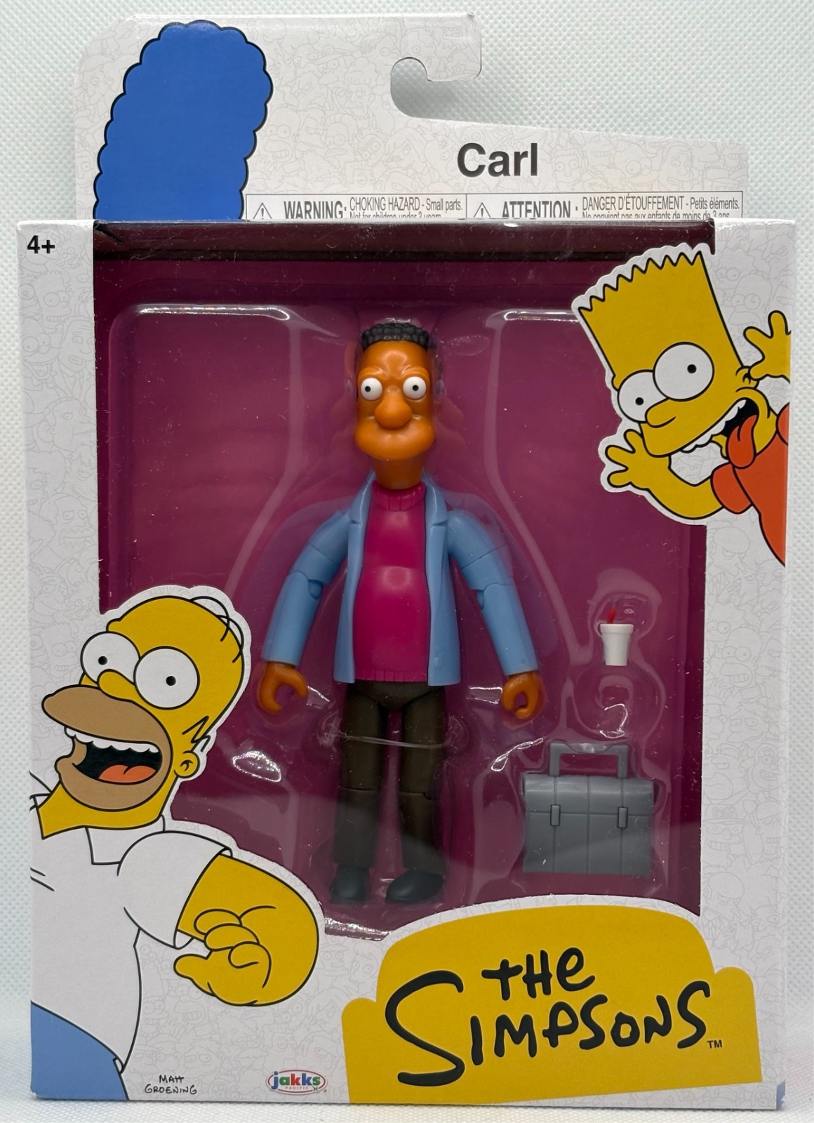 *NEW* The Simpsons 5&Prime; CARL Action Figure Jakks Pacific Sealed (F5)
