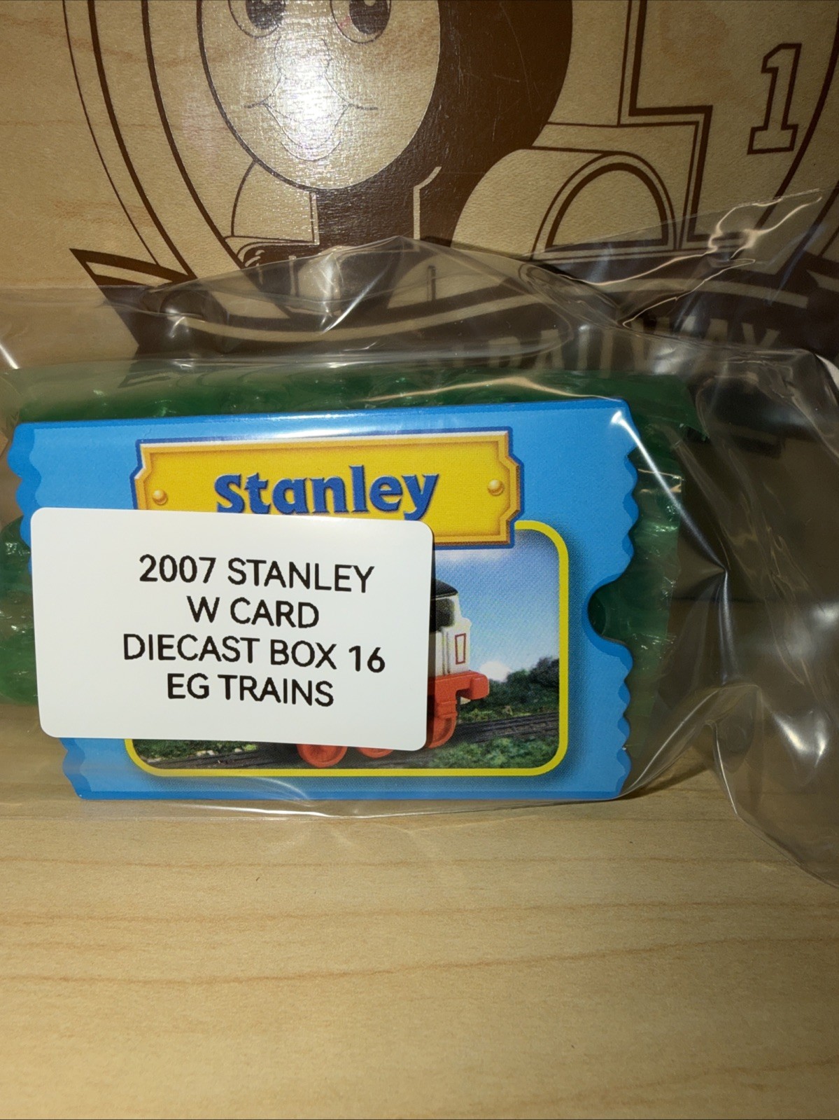 STANLEY ! THOMAS FRIENDS TRAIN Diecast 2007 TAKE N PLAY ALONG COLLECTOR CARD !