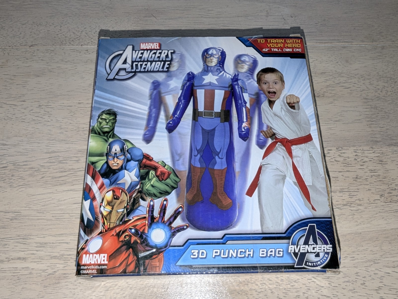 Avengers Assemble Initiative 3D Captain America PunchBag SEALED Rare Version 42&Prime;