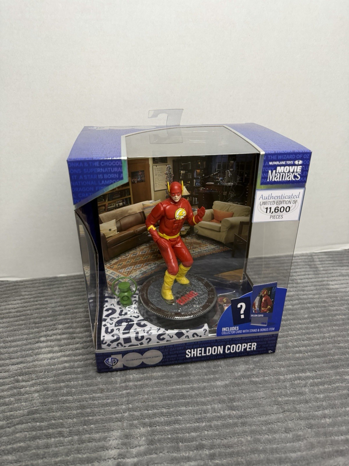 McFarlane Toys Movie Maniacs Sheldon Cooper as The Flash NIB