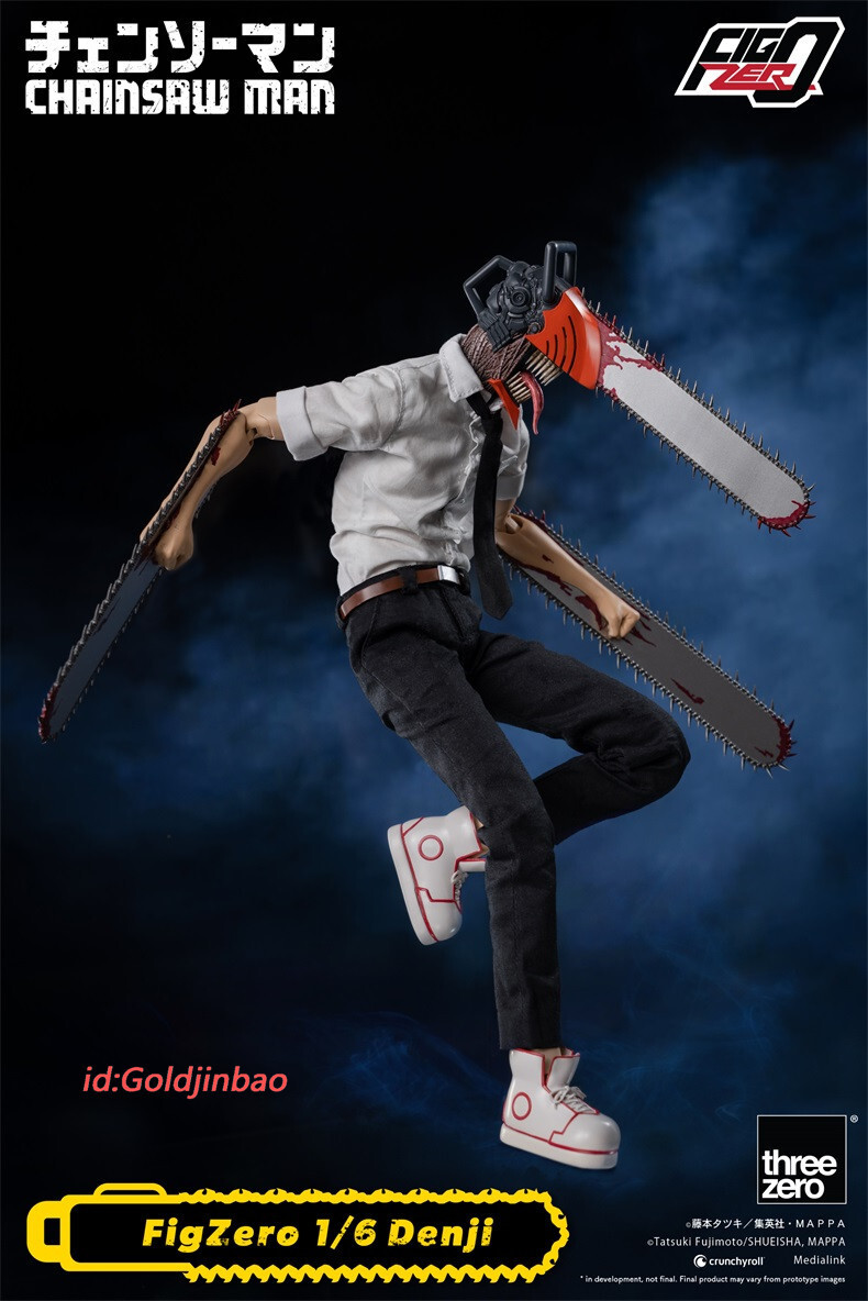 3A threezero Chainsaw Man Denji 1/6 Action Figure Model In Stock H29.5cm Anime