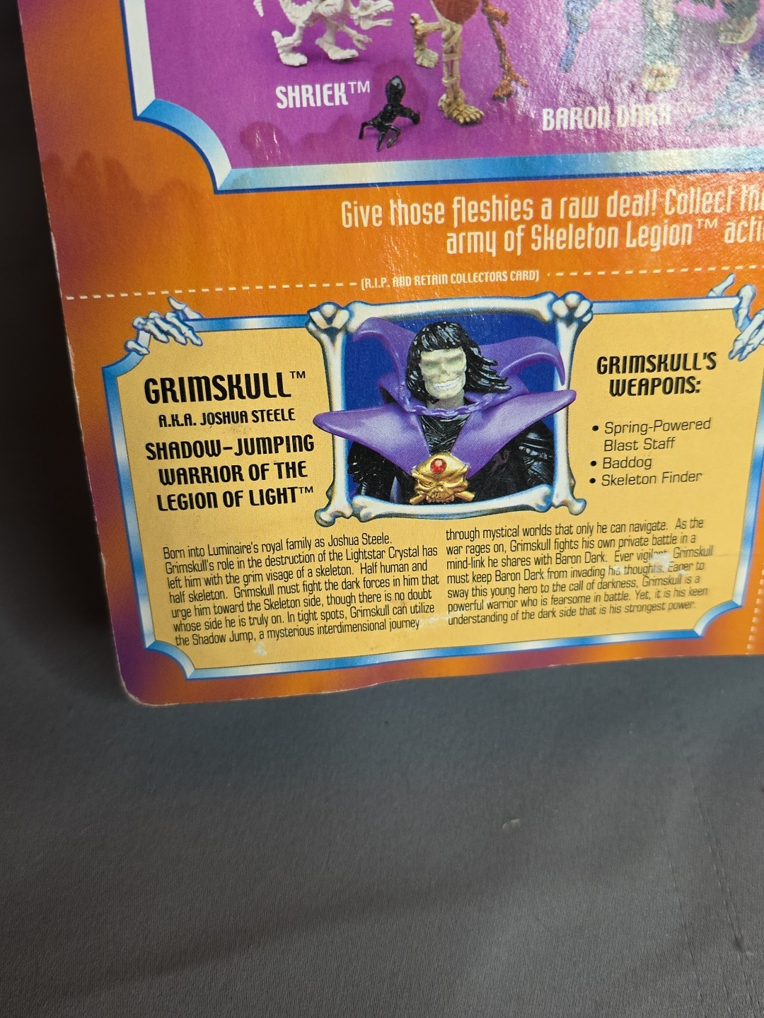 Skeleton Warriors Grimskull Re:Play 2002 Sealed MOC Rare Action Figure Toy