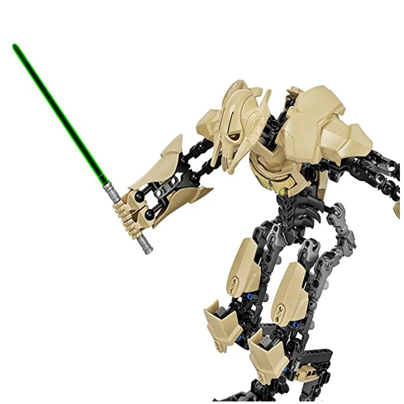 Four-Armed Cyborg General Robot Figure 32cm Building Blocks Action Model Toy