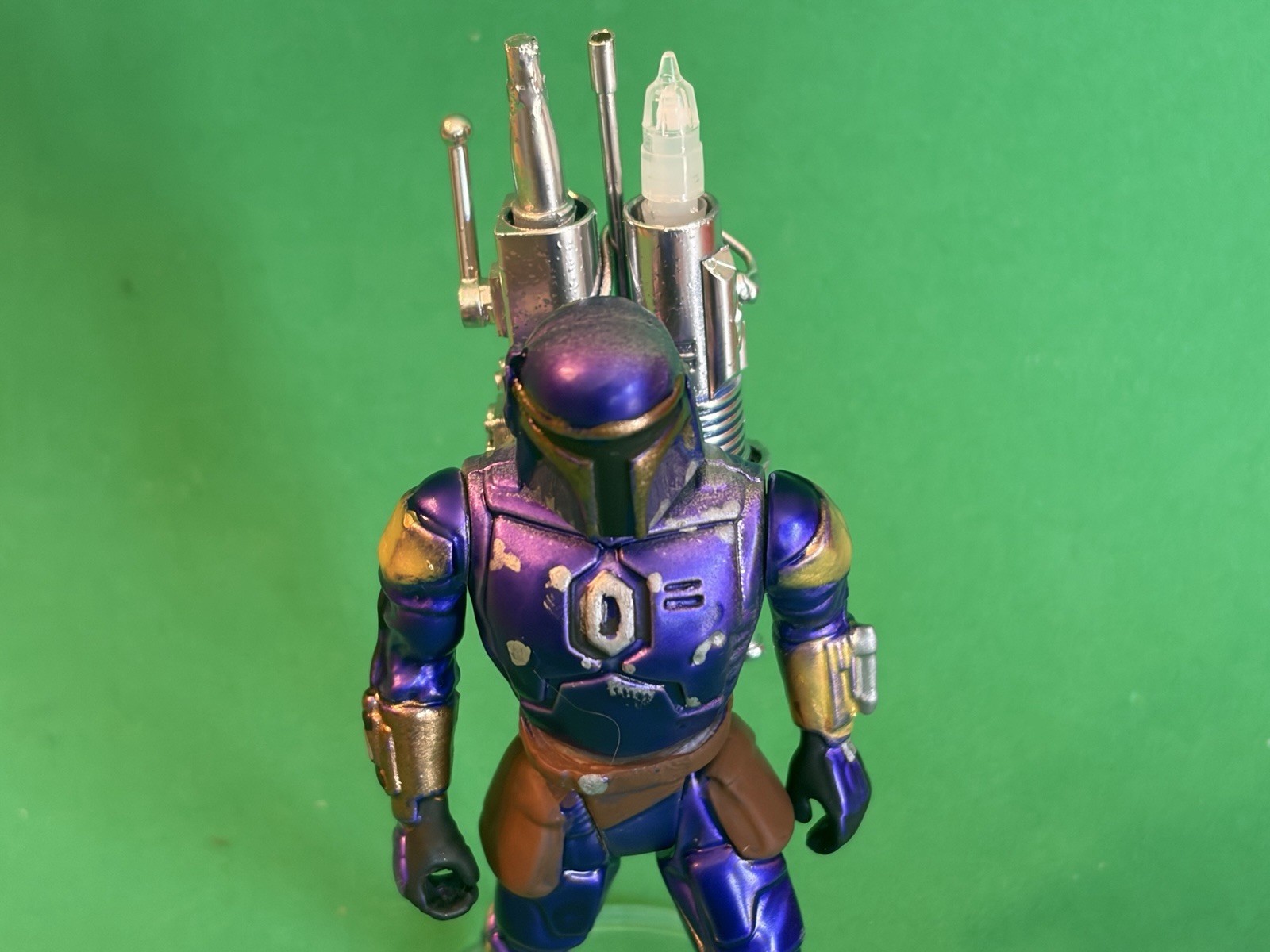 Custom Mandalorian 3.75 Inch With Kenner Style Mini-rig Yy-wing