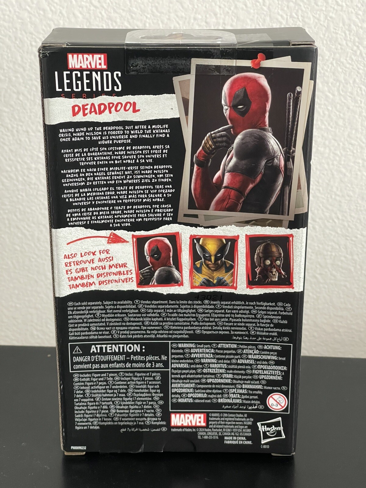 Marvel Legends HASBRO Deadpool & Wolverine Deadpool Action Figures 6&Prime; 2024 NIB