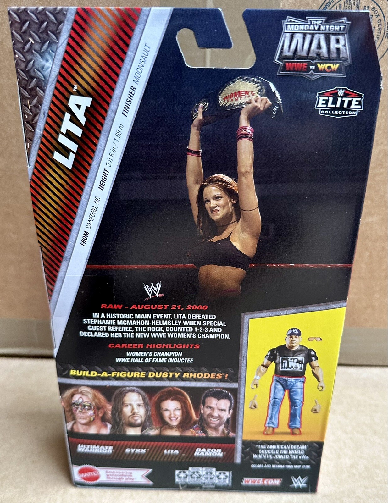 WWE Elite Monday Night Wars Complete Set of 4, (Series 5) w/ Dusty Rhodes BAF