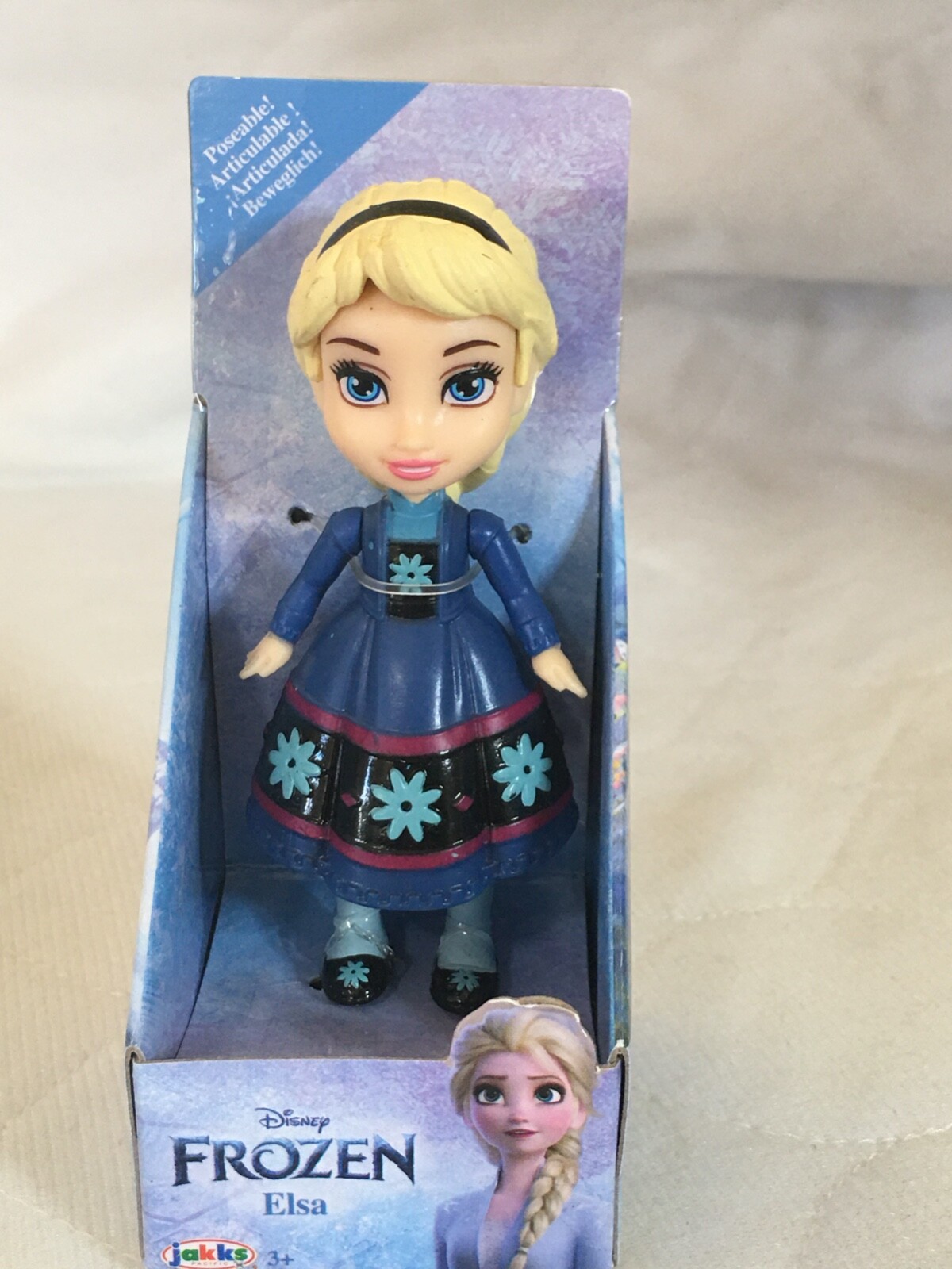 New Disney Frozen Mini ELSA Doll 3.5&Prime; Poseable Figure Toddler Snowflake