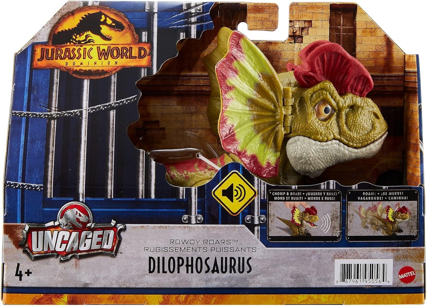 Jurassic World Dominion Uncaged Dinosaur Toy with Chomp Motion & Roar Sound