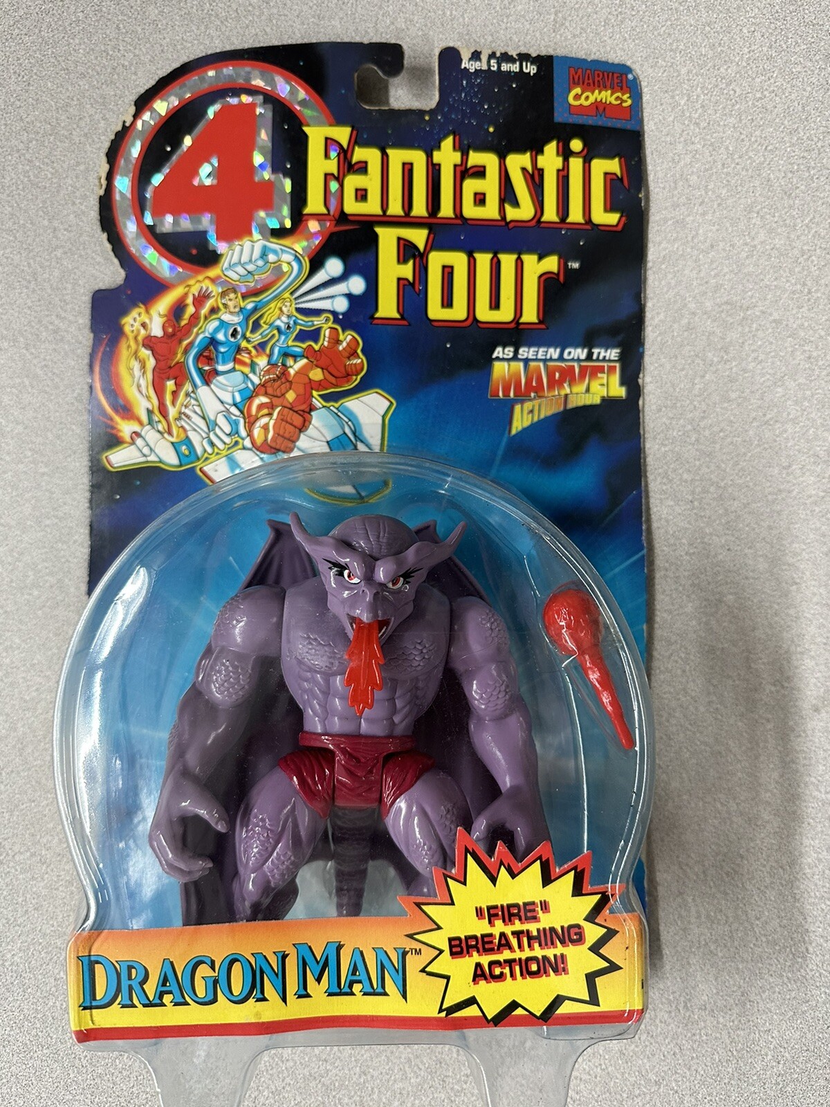 Toy Biz MARVEL Fantastic Four Dragon Man Action Figure 1995