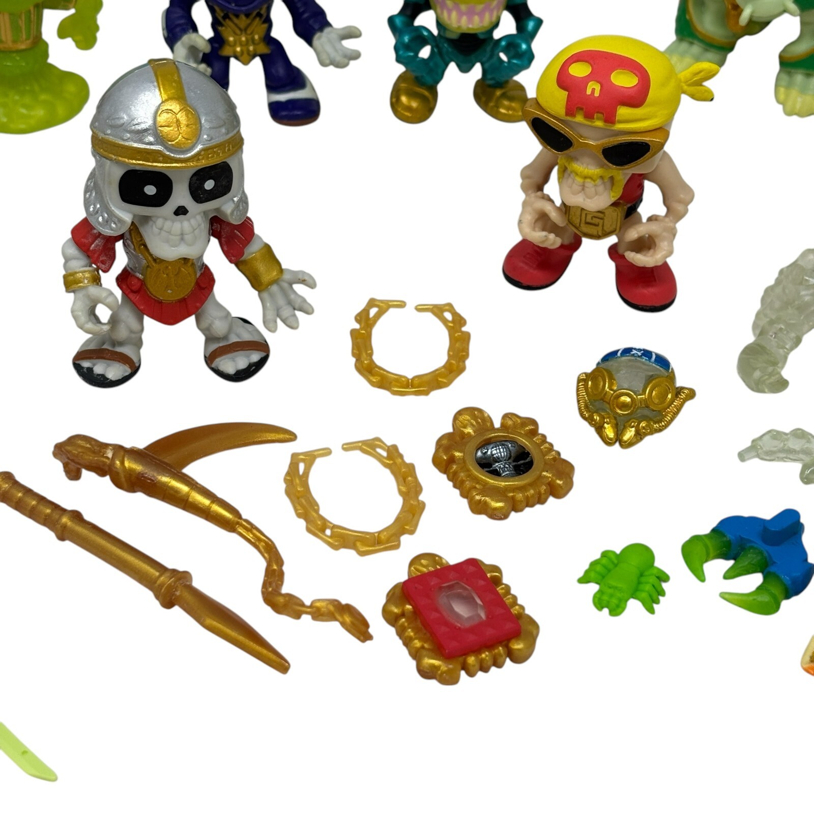 TREASURE X Large Lot Mystical Beasts Figures Weapons Snake Aliens