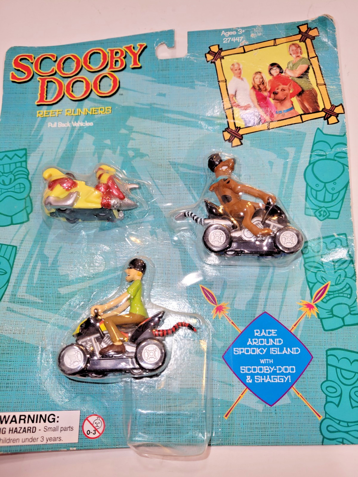 Scooby-Doo Reef Runners Pull Back Vehicles SEALED On Card RARE Collectible
