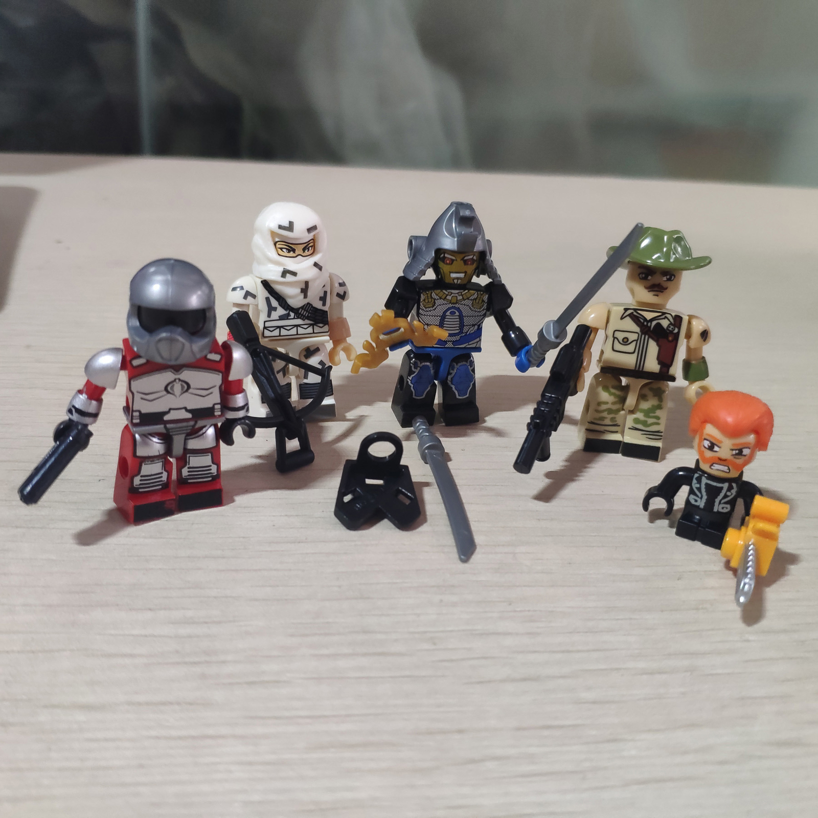 Lot of 5pcs KRE-O Bloks Building Toys GI JOE Recondo Storm Shadow Pilot Knight