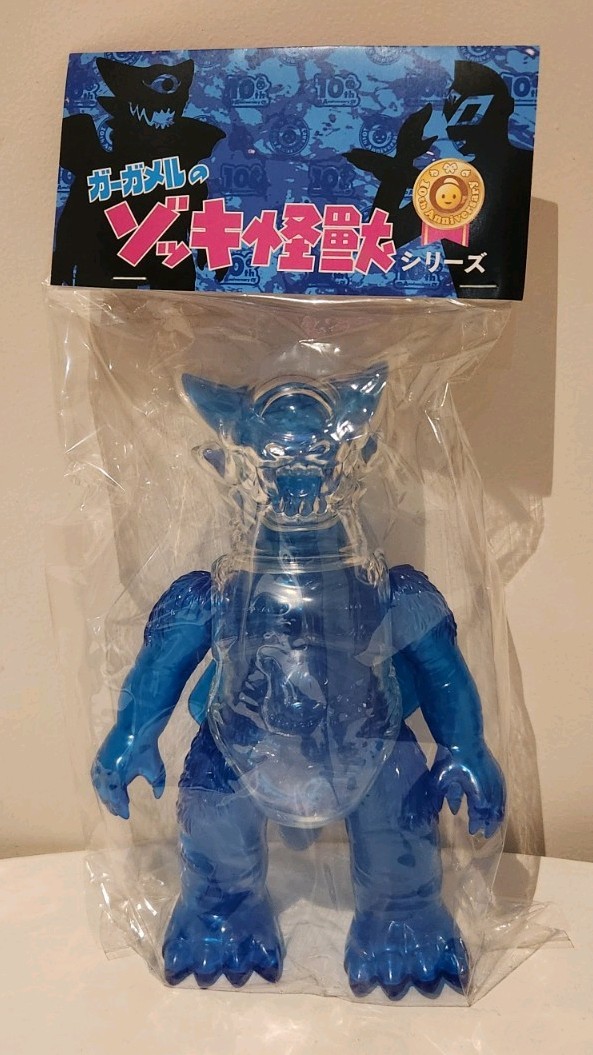 Gargamel Monocular Dinosaur Blue Transparent Ver, Collectible Soft Vinyl Blank