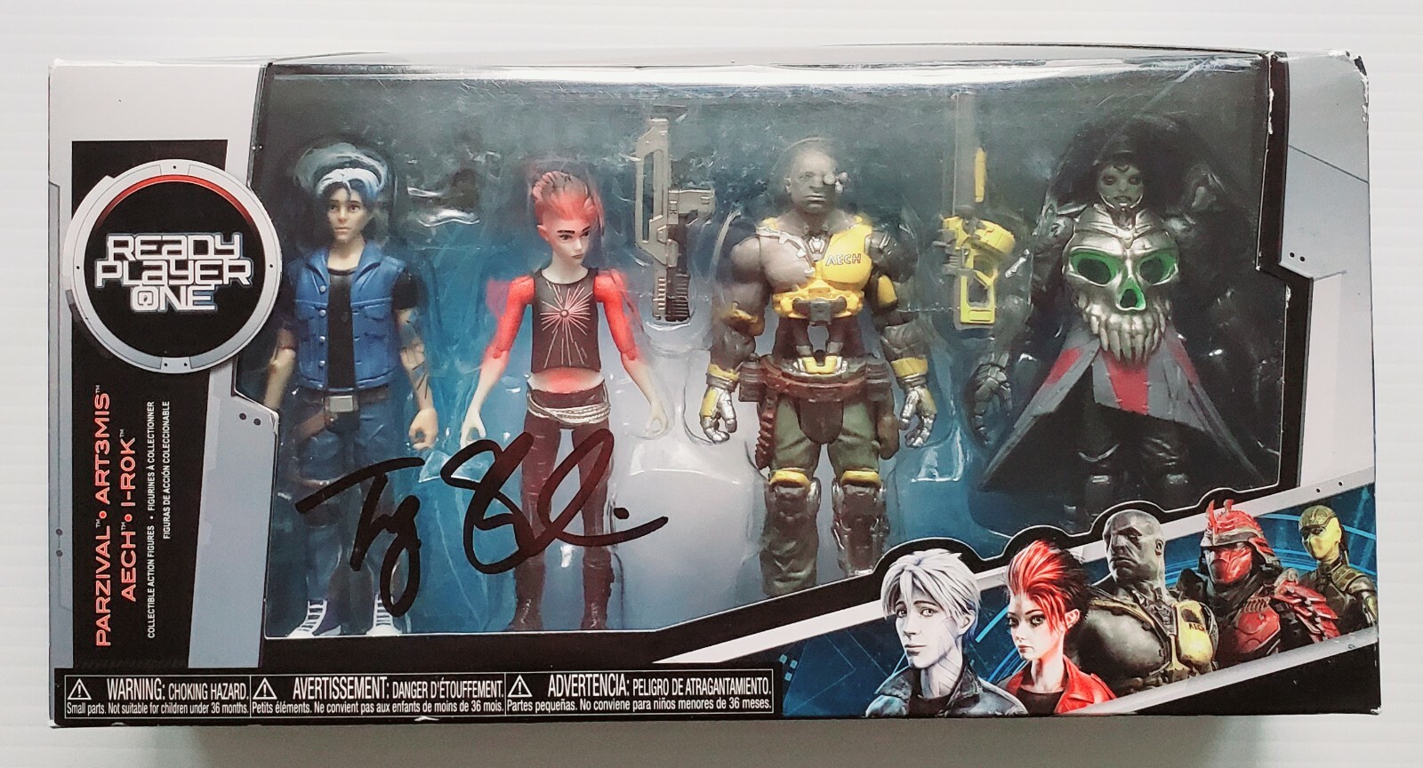 Tye Sheridan Signed Ready Player One Action Figure Set Toy Parzival Funko RAD