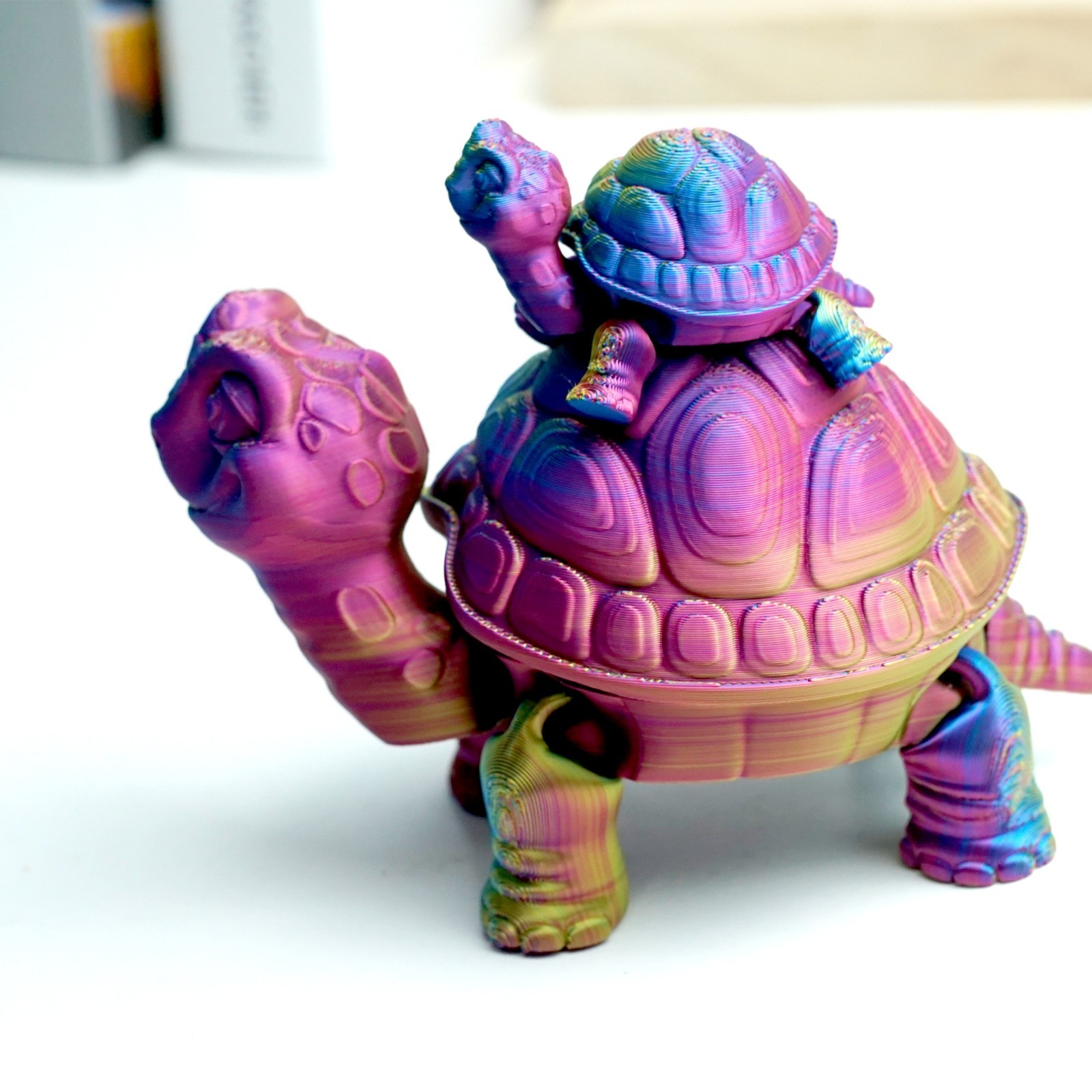 3D Printed Tortoise Model,Articulated Animals figure,Fidget Toys Home Decor