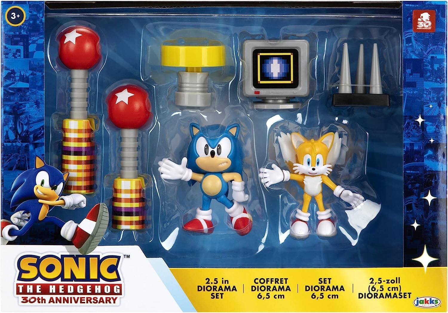 Sonic The Hedgehog 2.5-Inch Action Figure Diorama Set new