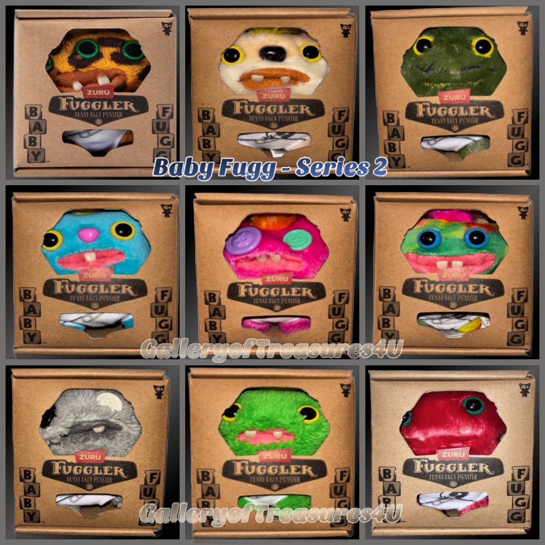 Baby Fugg Fuggler Mini Funny Ugly Monster Plush 4&Prime; Series of 9 – U Choose