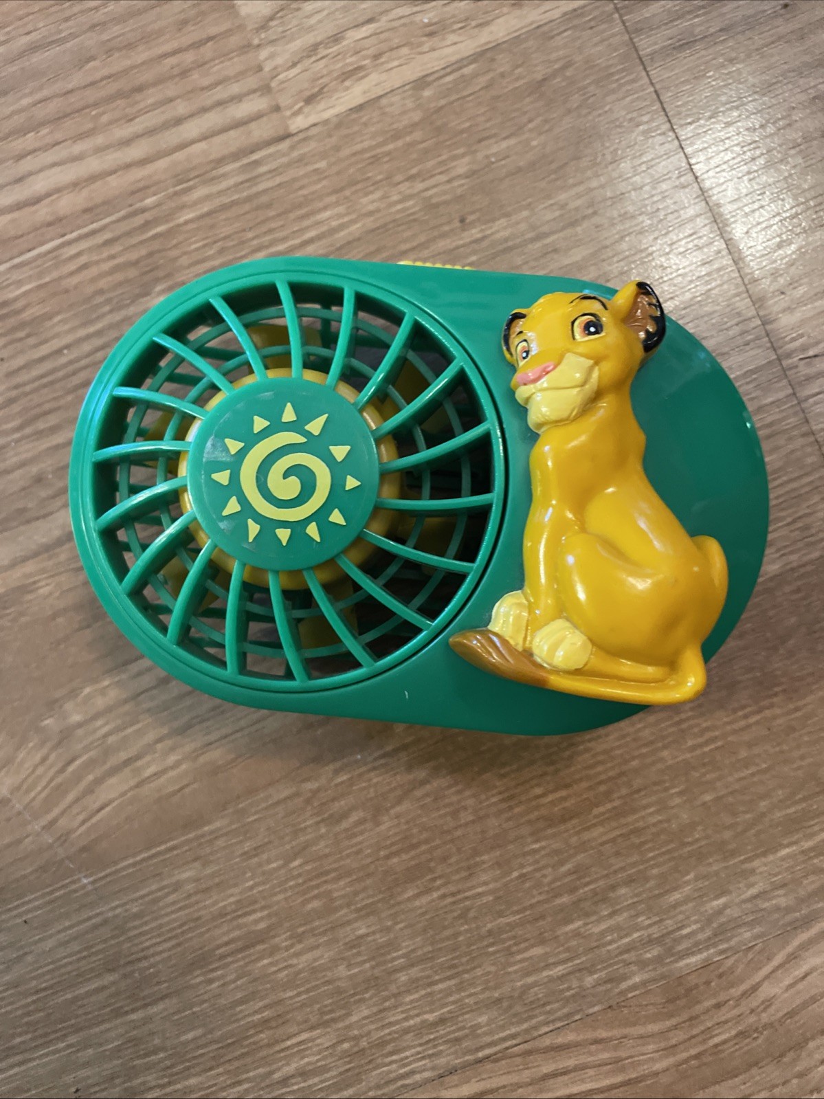 Vintage The Lion King SiMBA Battery Powered Mini Fun Fan by Janex