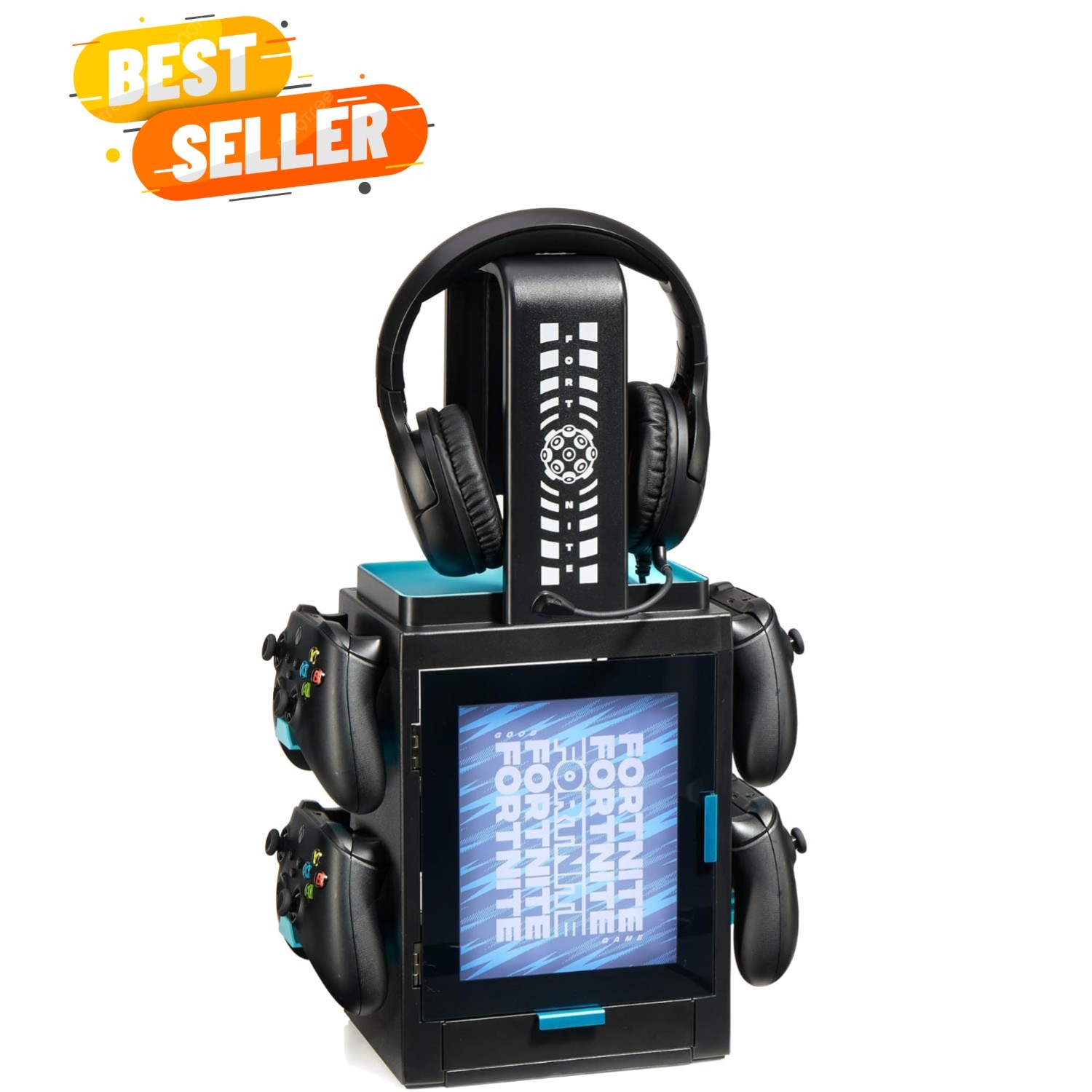 Official Fortnite LED Gaming Locker – Stylish Controller Holder & Headset Stand