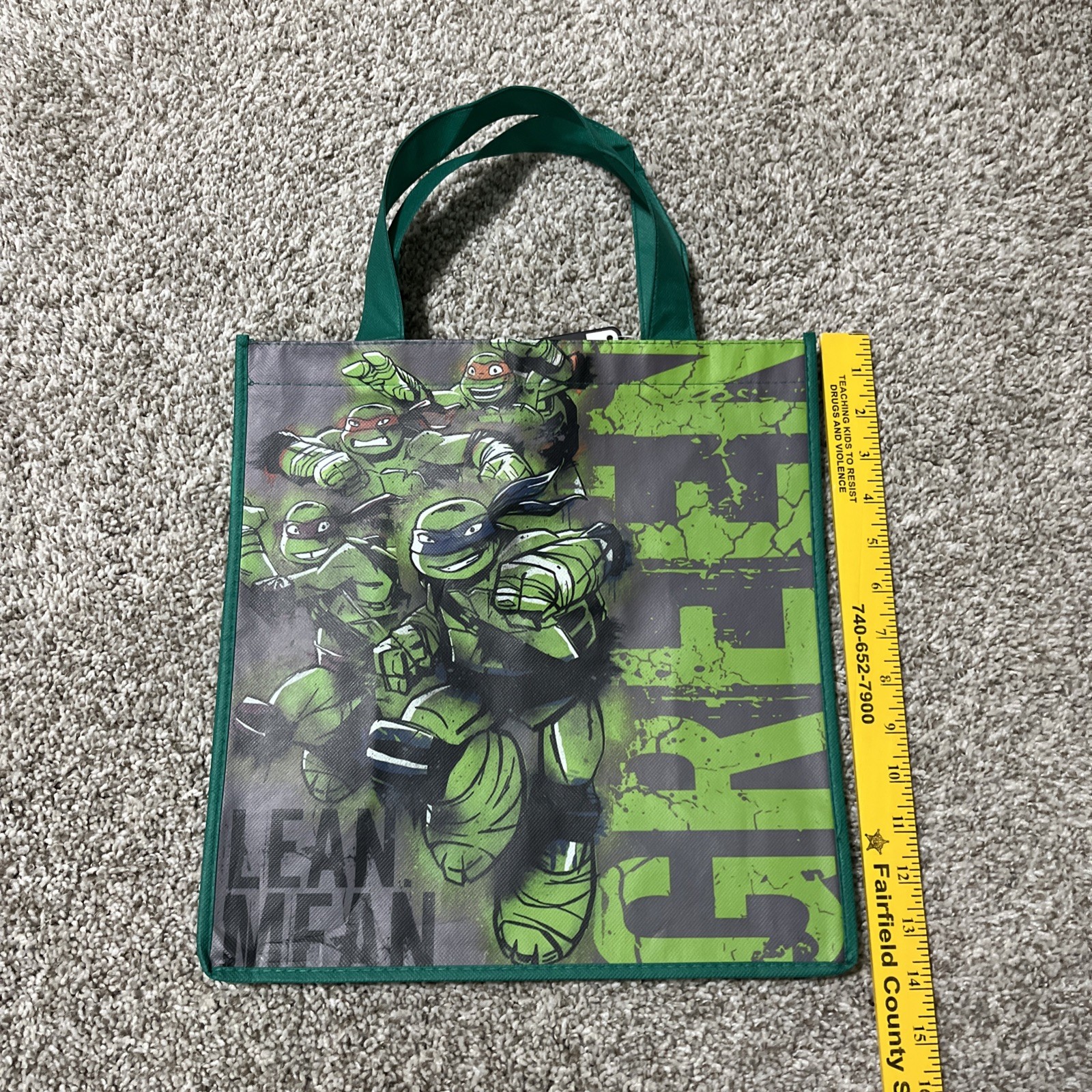 2 NEW Nickelodeon MUTANT NINJA TURTLES Kids Reusable Shopping Tote Treat Bags