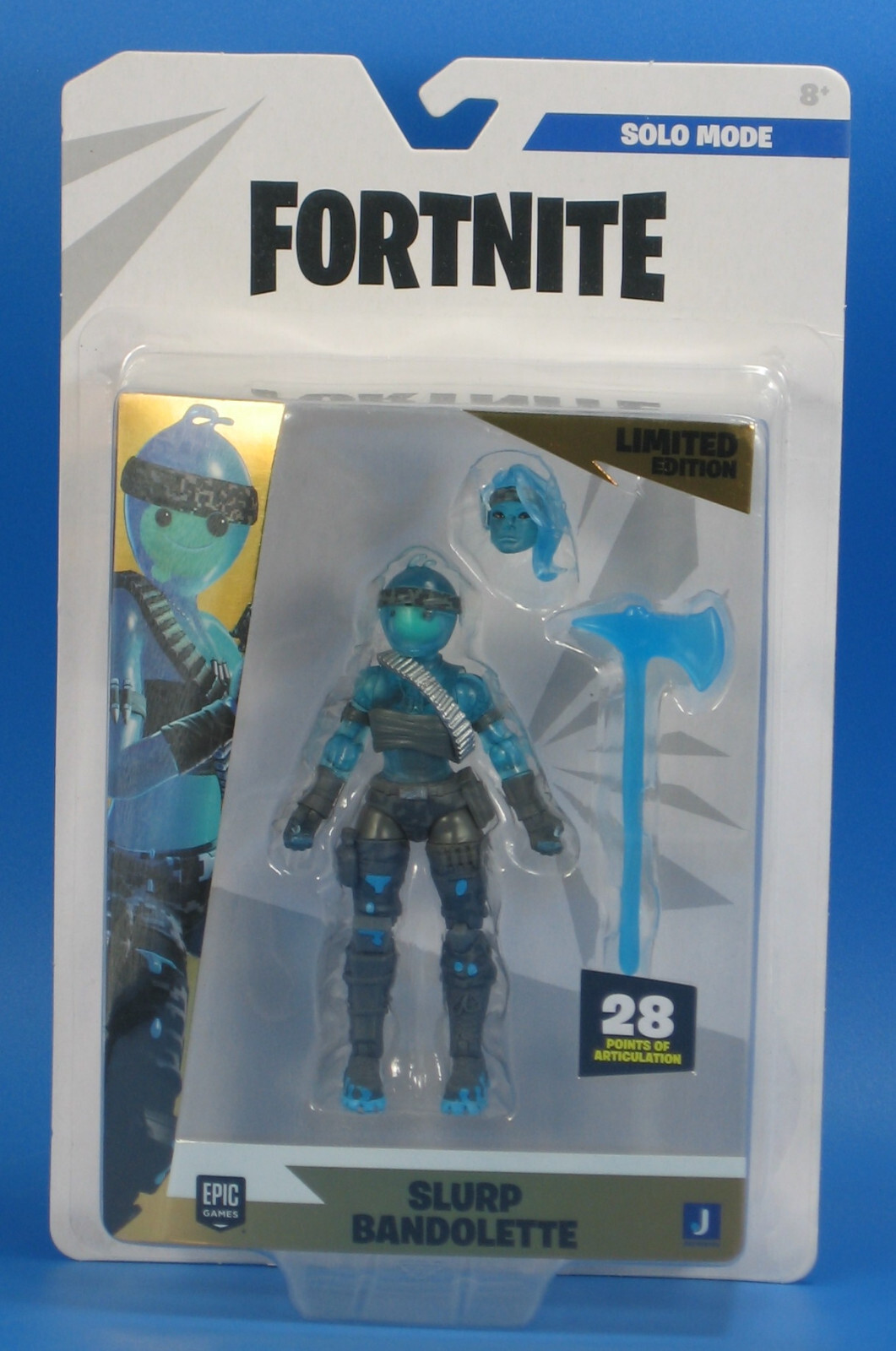 Slurp Bandolette 4&Prime; Action Figure 2022 Fortnite Epic Video Games Jazwares MIP