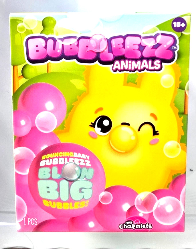 Orb Charmlets * Mys BUBBLEEZZ ANIMALS, Blows bubbles plush fidget * You Choose