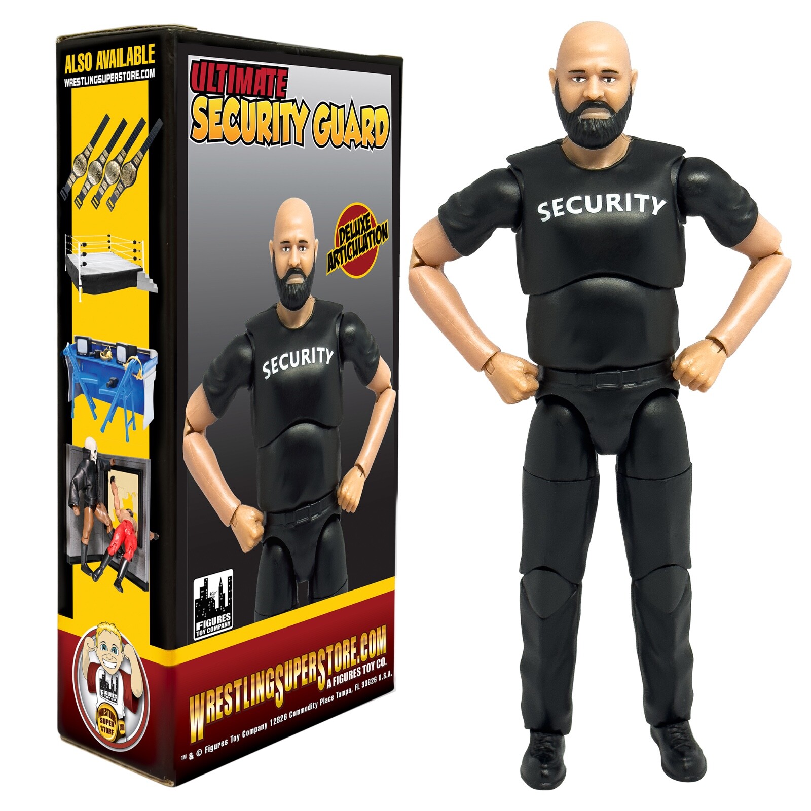 Ultimate Security Guard With Deluxe Articulation for WWE & AEW Wrestling Figures