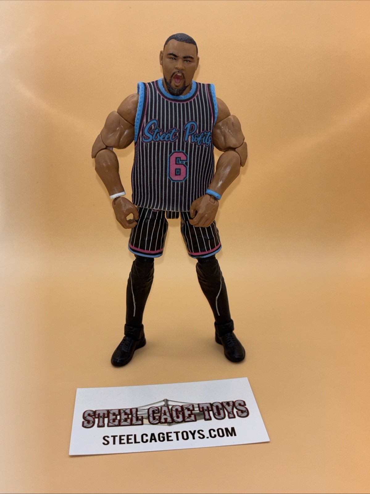 WWE MATTEL ELITE ANGELO DAWKINS WRESTLING FIGURE RARE WWF NXT AEW STREET PROFITS