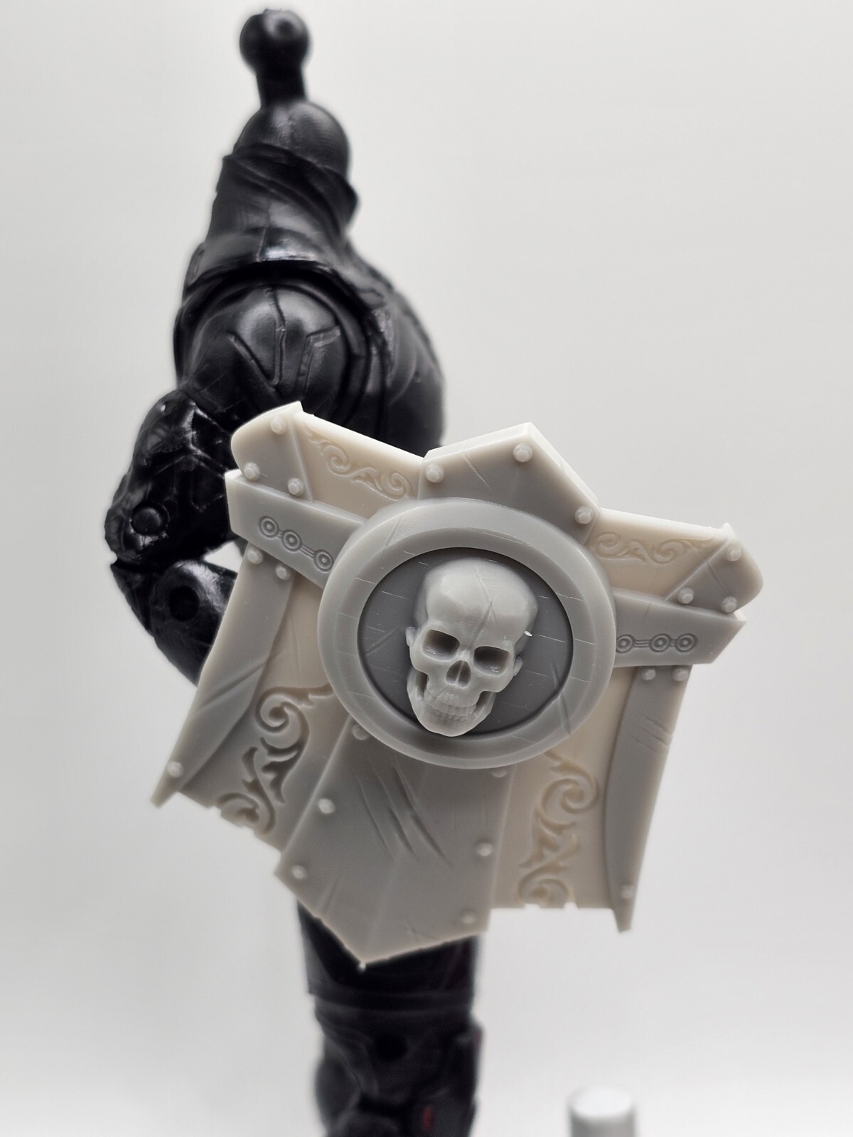 3d Printed SKULL HAND HELD SHIELD 1:12 6&Prime; GI Joe Classified/Marvel Legends