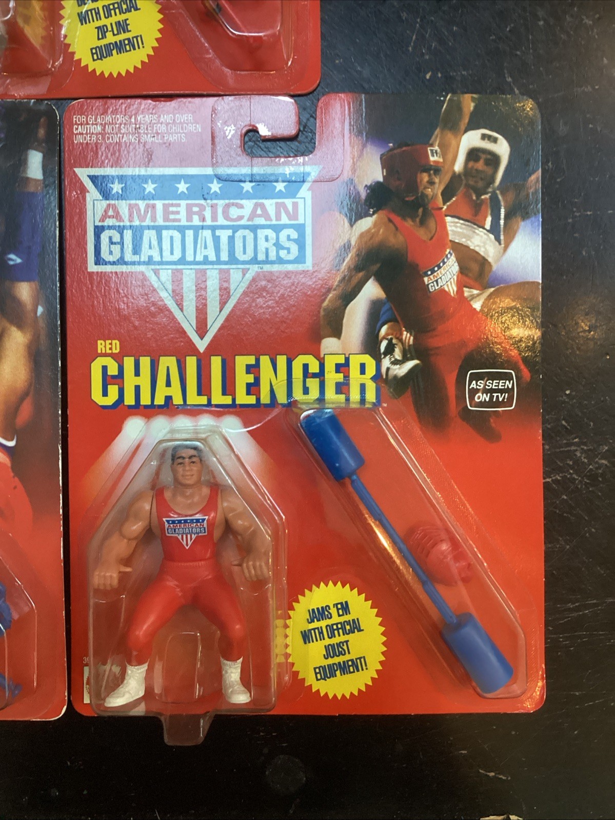 Lot 3 Laser Nitro Red Challenger American Gladiators Action Figure 1991 Mattel