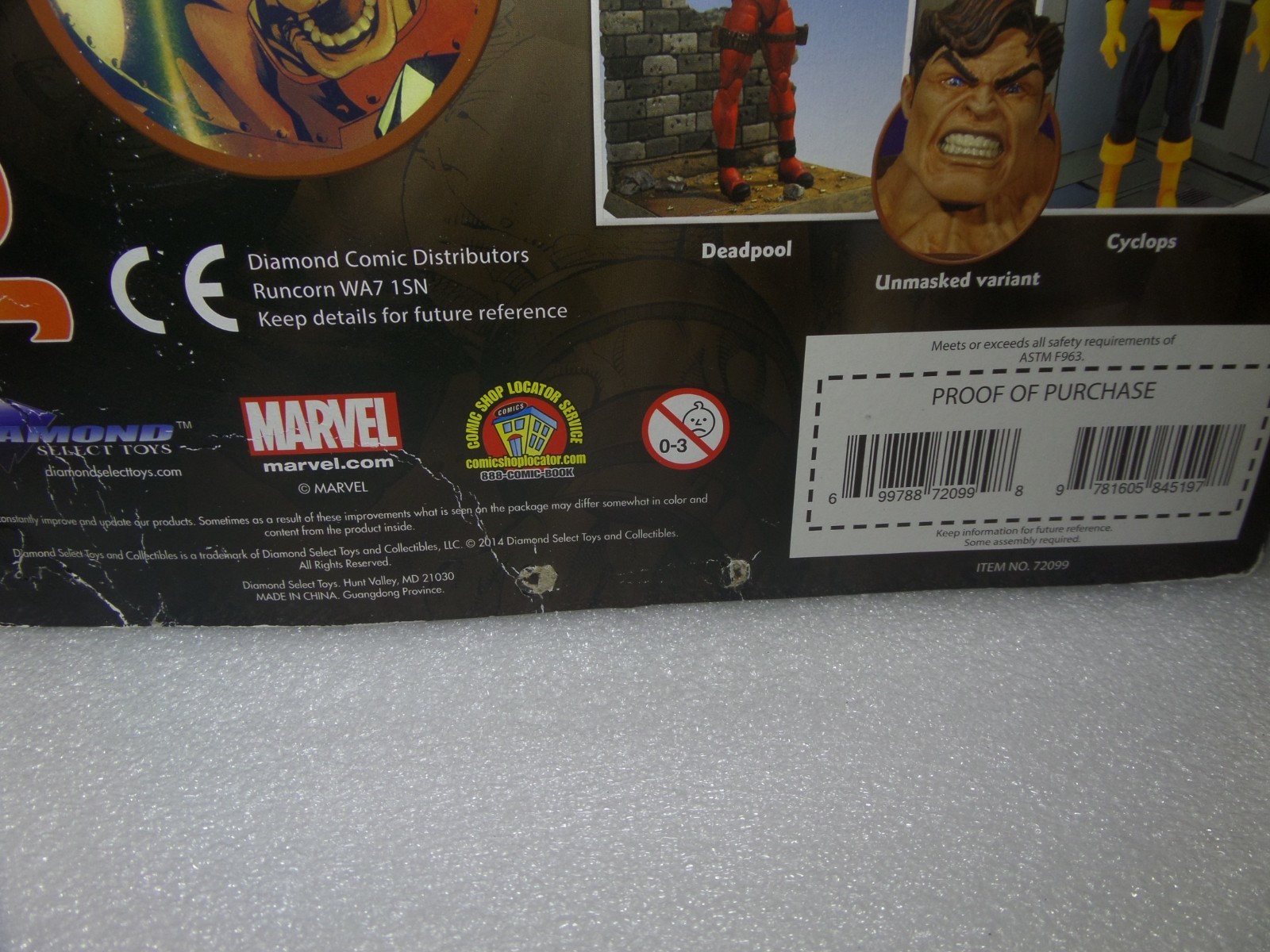 Marvel Diamond Select Juggernaut New Unopened Damaged Package