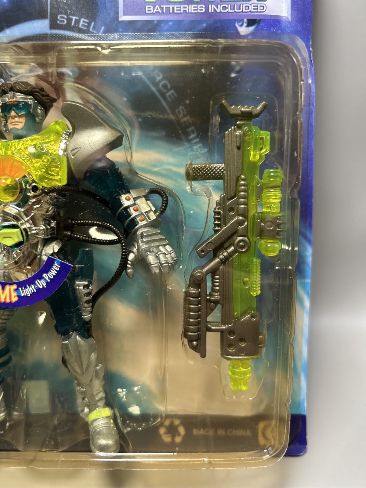 VINTAGE CHAP MEI STELLAR FORCE LIGHT UP ACTION FIGURE PLAYSET New Old Stock