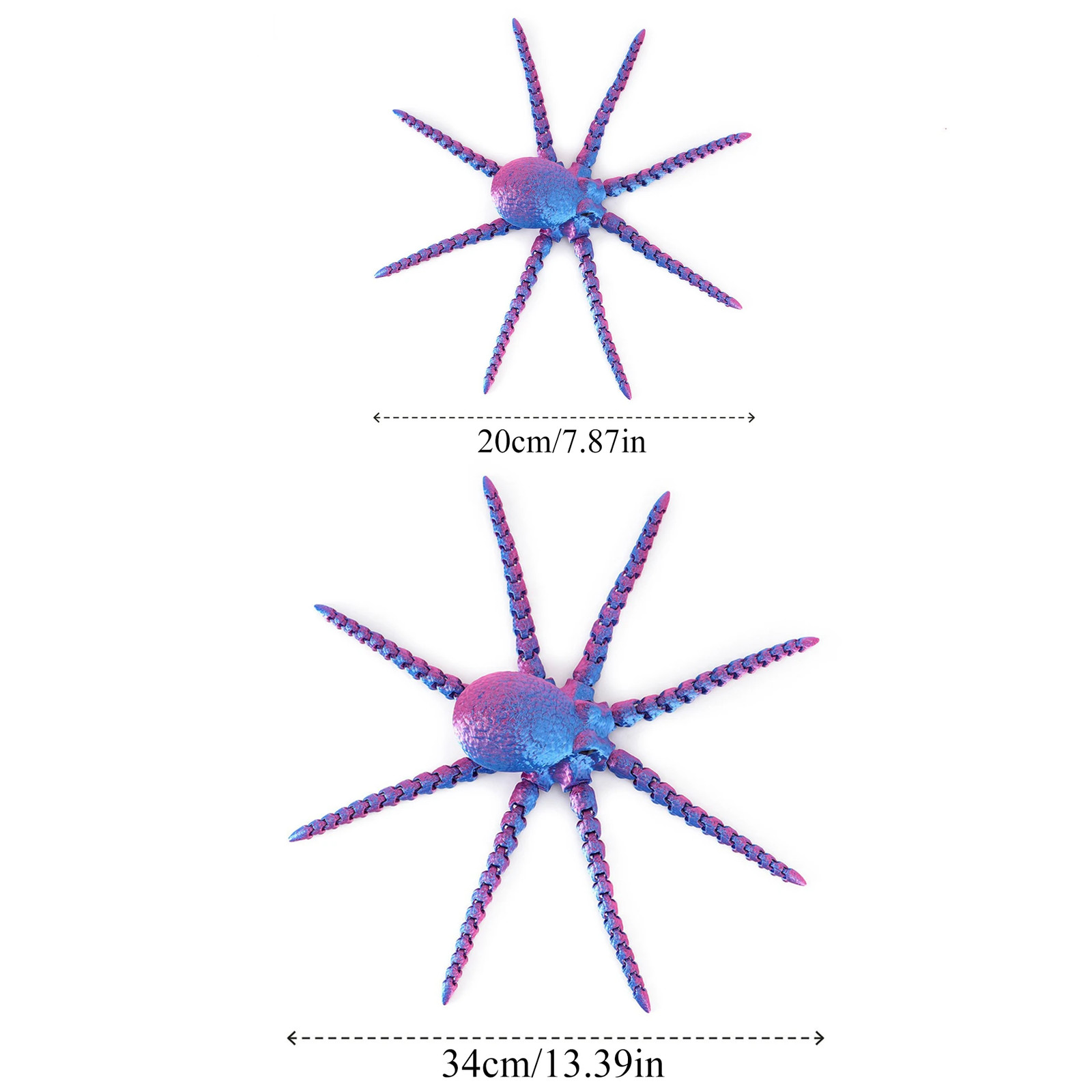 3D Printed Articulated Octopus – Poseable Tentacles Desk Toy, Eco-Friendly