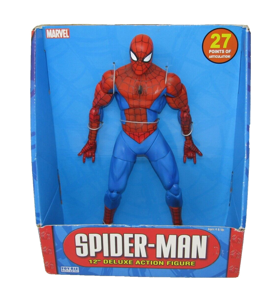 ToyBiz Marvel Spider-Man 12&Prime; Deluxe Action Figure w/ 27 Points of Articulation