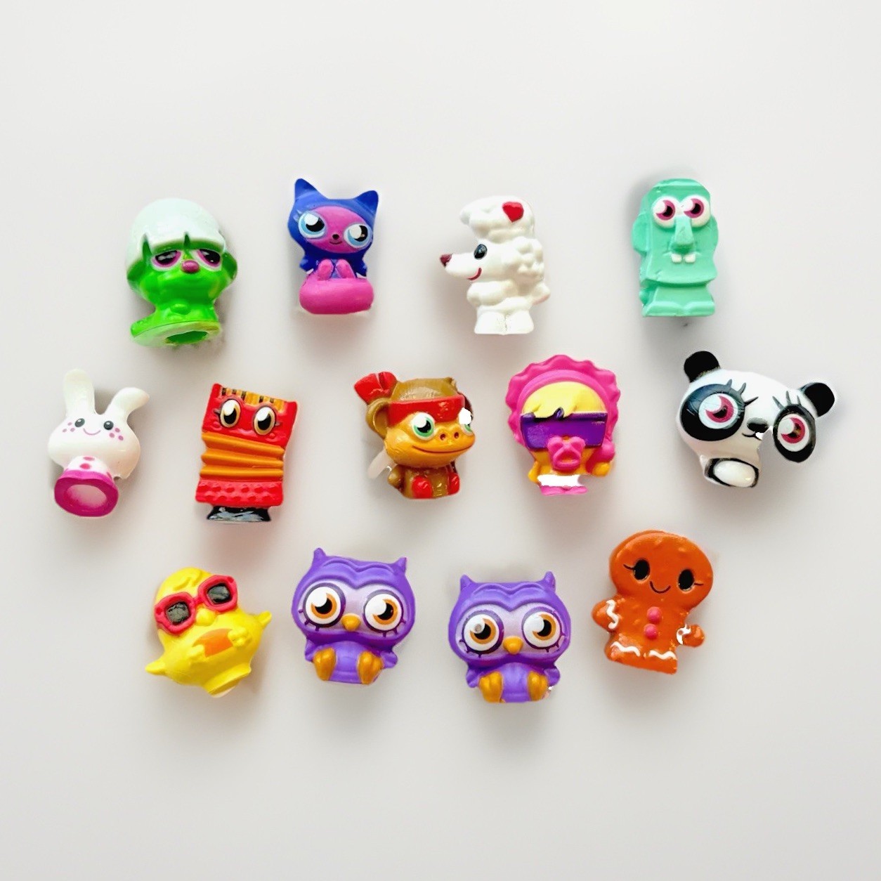 Lot 13 Moshi Monsters Moshing & Cases Lady Goo Goo Plinky Hansel Rocky Chop DJ