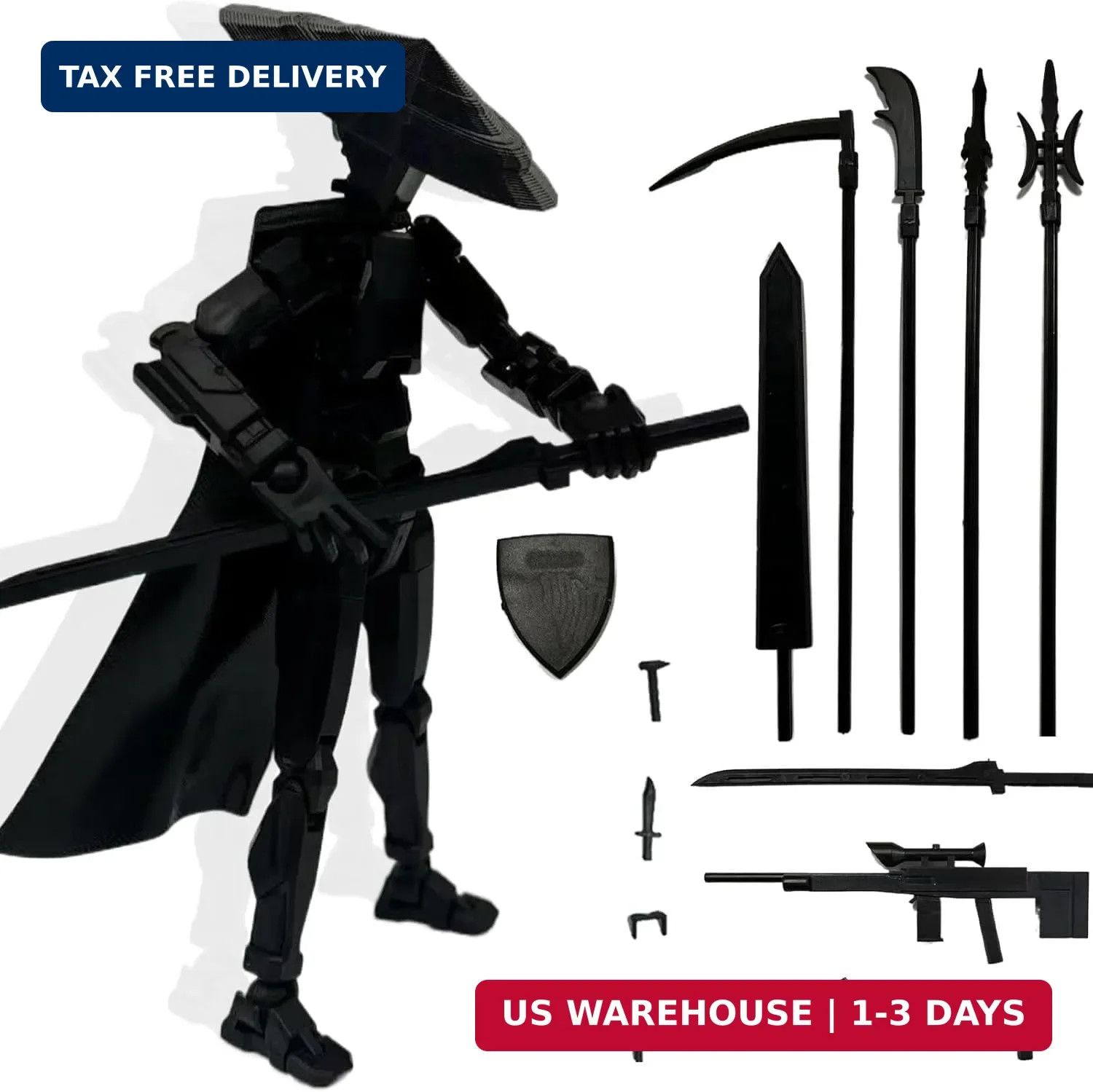 T13 Already Assembled Action Figure Accessories,T13 Multi-Jointed Movable 3D Pri