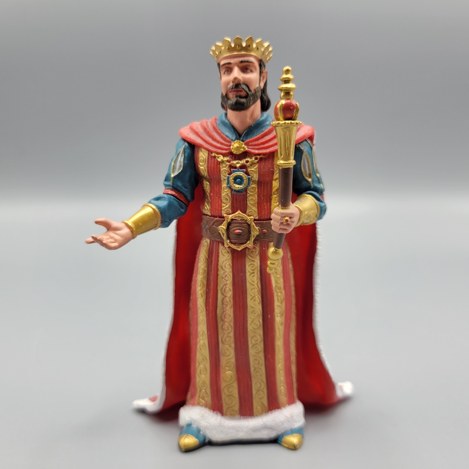 2010 Safari Limited Days of Old King Alfred Figure Toy 4.25&Prime; Collectible