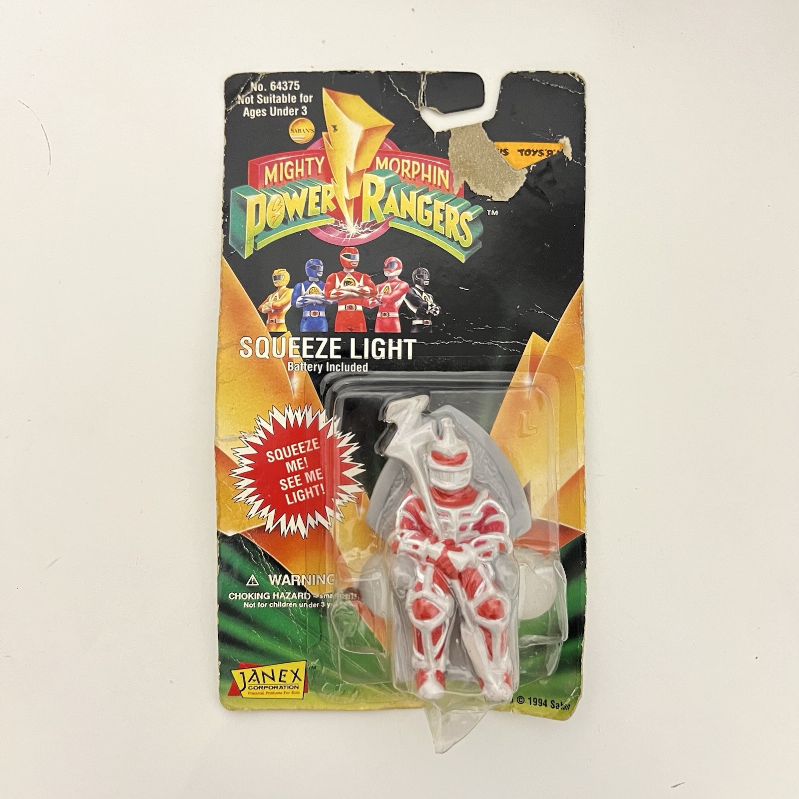 Vtg 1994 Janex Mighty Morphin Power Rangers LORD ZEDD Squeeze Light See Photos