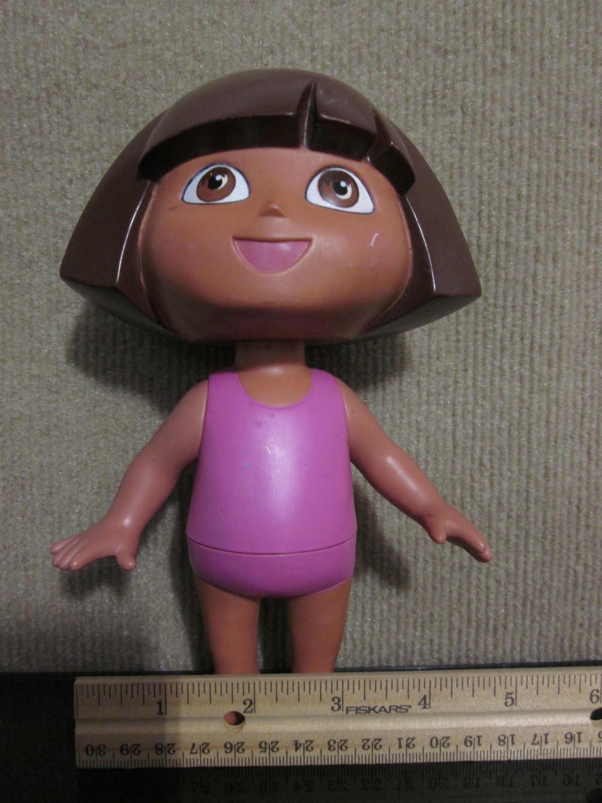 2002 Mattel Dora The Explorer Bath Time Splash Around Doll Hard Plastic 7.5&Prime;