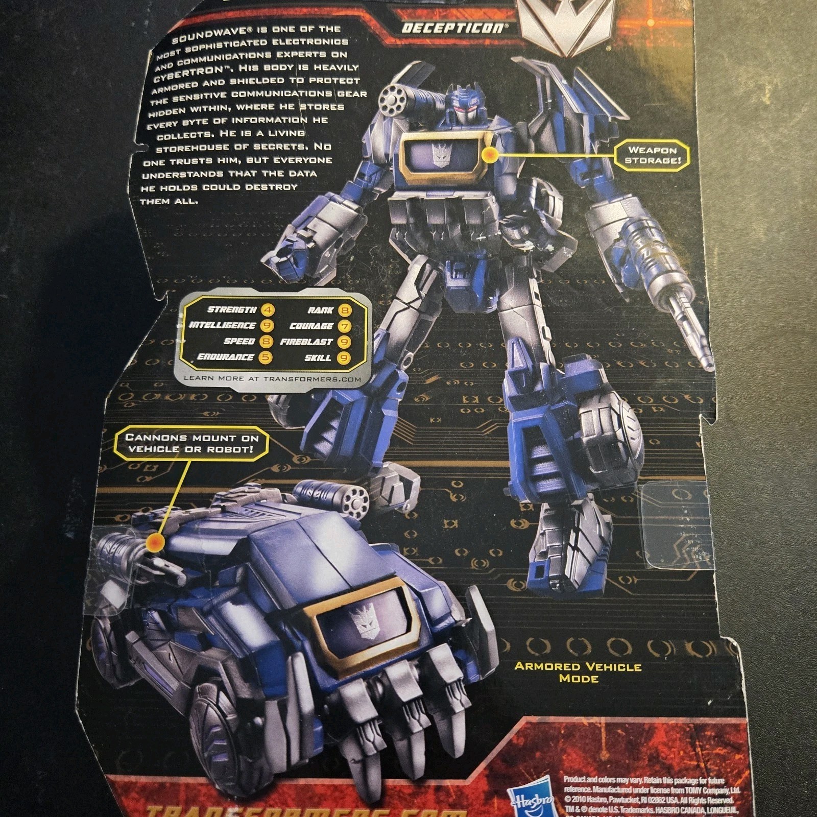 Transformers Generations Cybertronian Soundwave Deluxe Class MOSC Free Shipping