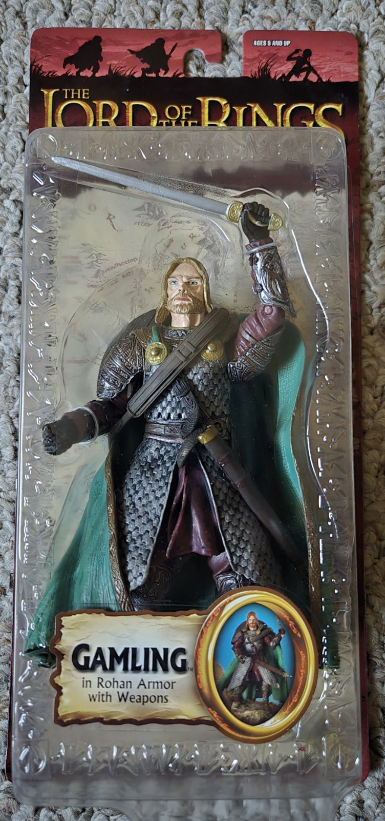 Lord of the Rings Toy Biz Gamling Rohan Armor Two Towers Action Figure NEW