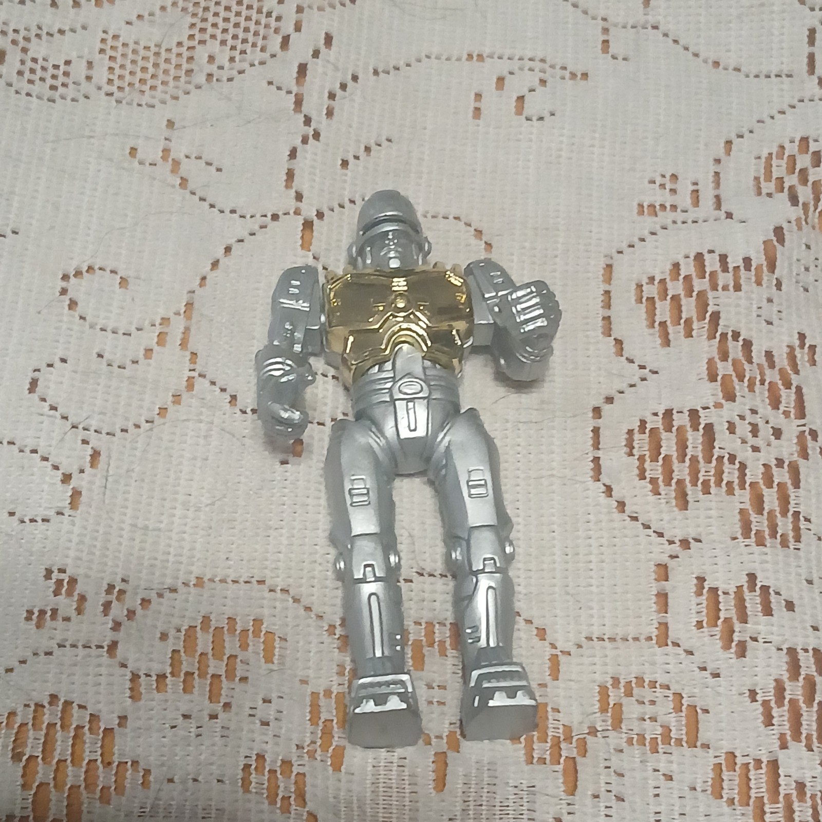 Vintage KO Bootleg Robocop 4” Silver PVC Figure Knock Off Plstic China RoboFreak