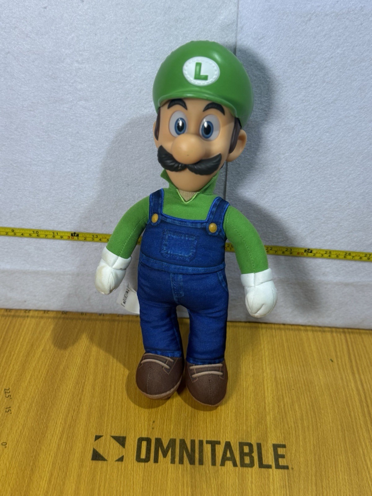 Super Mario LUIGI Plush/Plastic Doll 16&Prime; -The Super Mario Bros. Movie – Nintendo