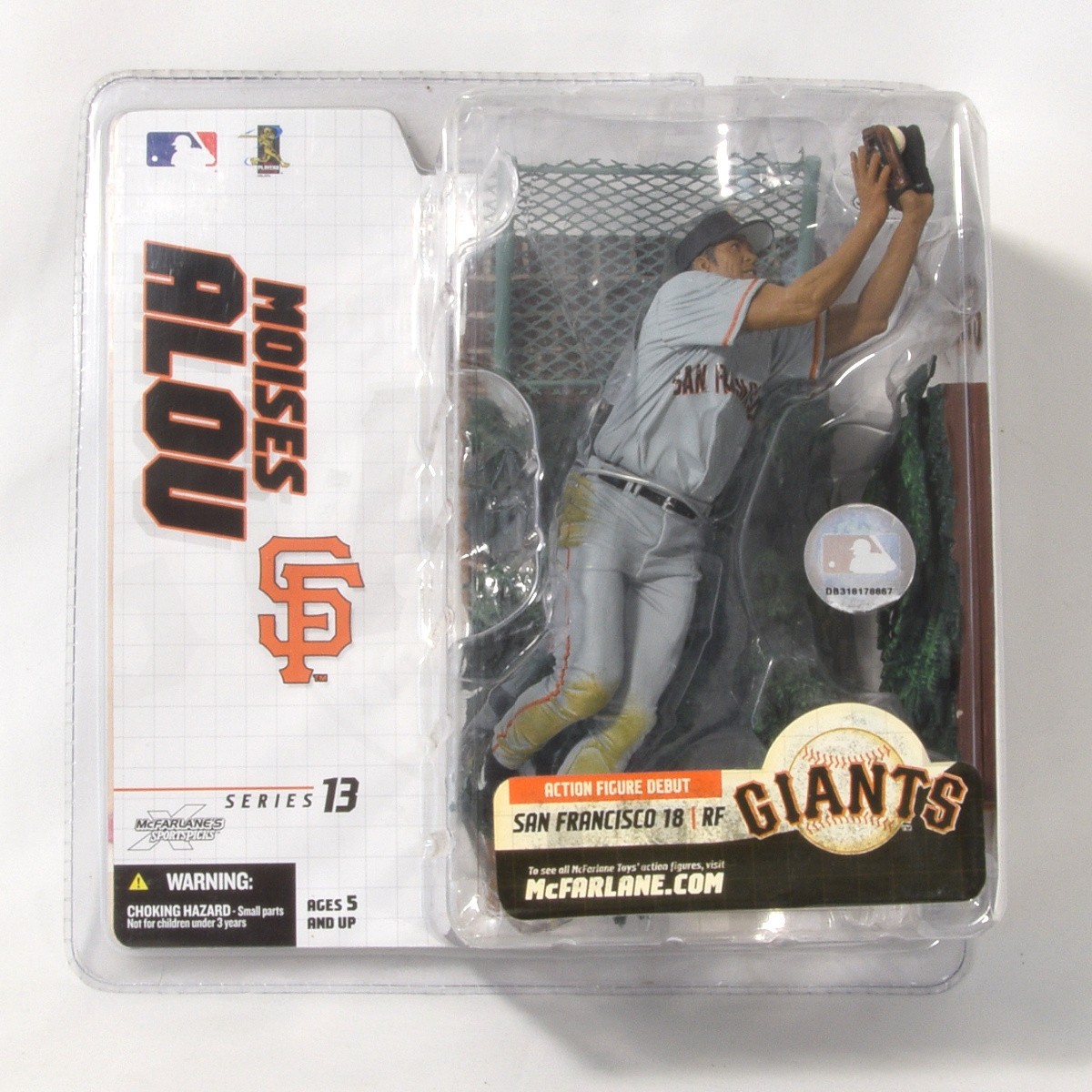 2005 Mcfarlane Sports Picks Moises Alou #18 Giants Debut MLB Baseball Figure NEW