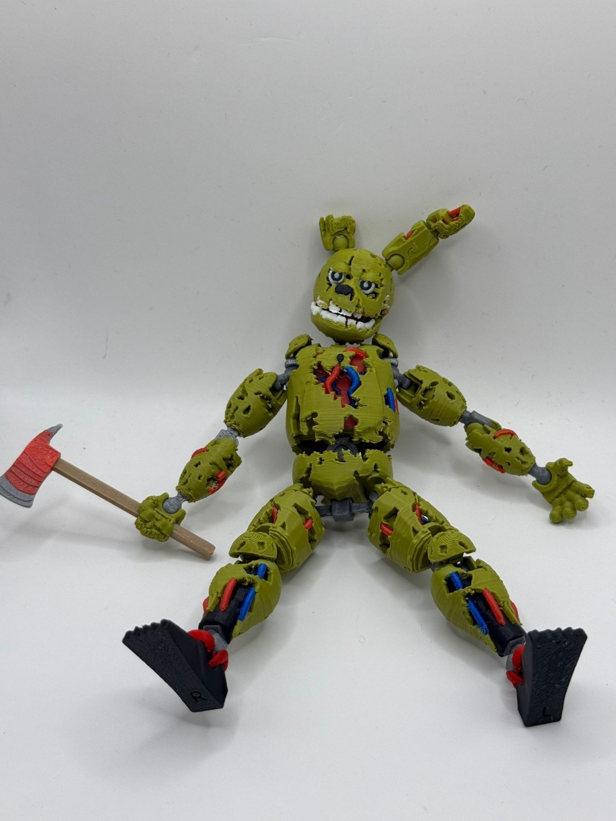 FNAF SpringTrap Action Figure, Action Collectible, Poseable Model Five Nights At