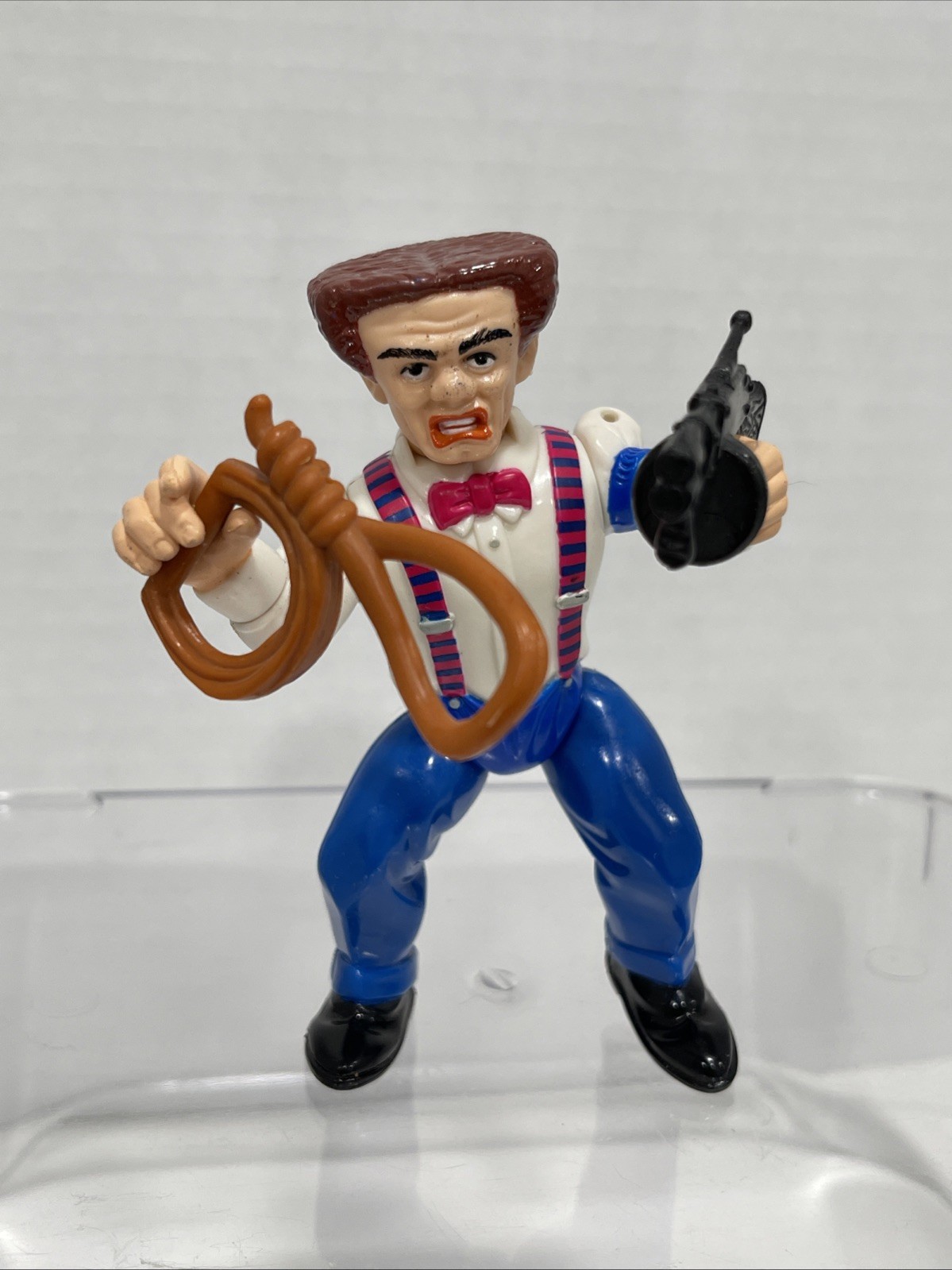 FLATTOP Dick Tracy Flat Top Playmates Action Figure Complete Gun Rope Disney VGC