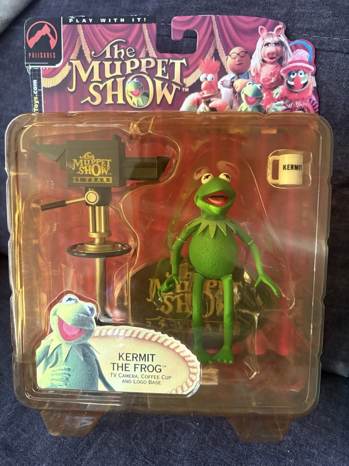 2002 Palisades Toys The Muppet Show 25 Years 4&Prime; Kermit The Frog Figure