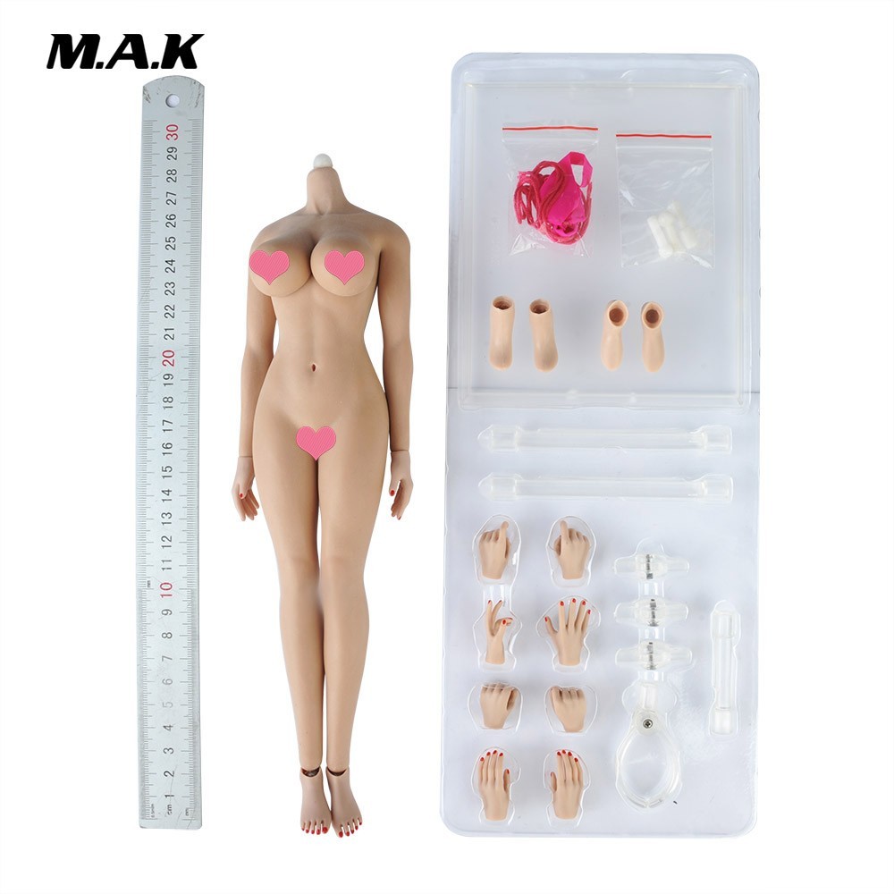 JIAOU DOLL 1/6 Scale KT004 Female Big Bust Seamless Body Model 12&Prime; Action Figure
