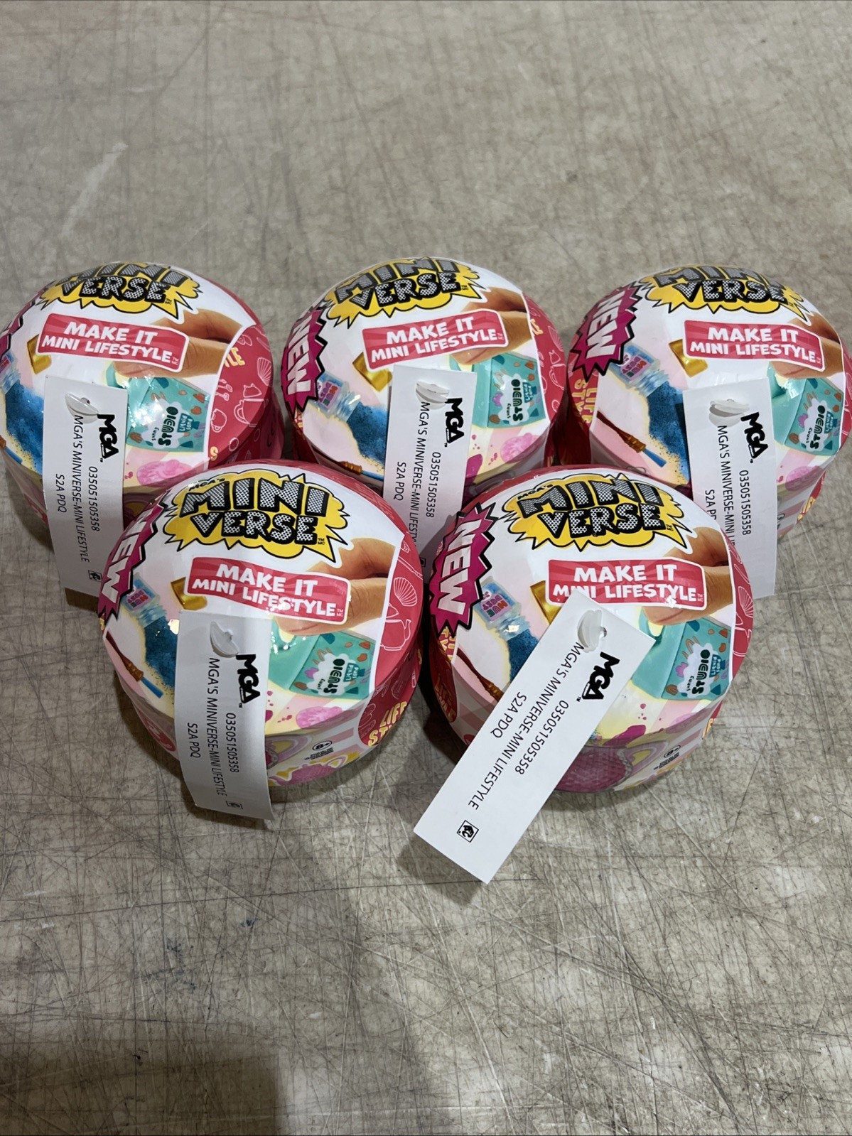 Lot Of 5 Brand New MGA’s Universe Make It Mini Lifestyle – Series 2,