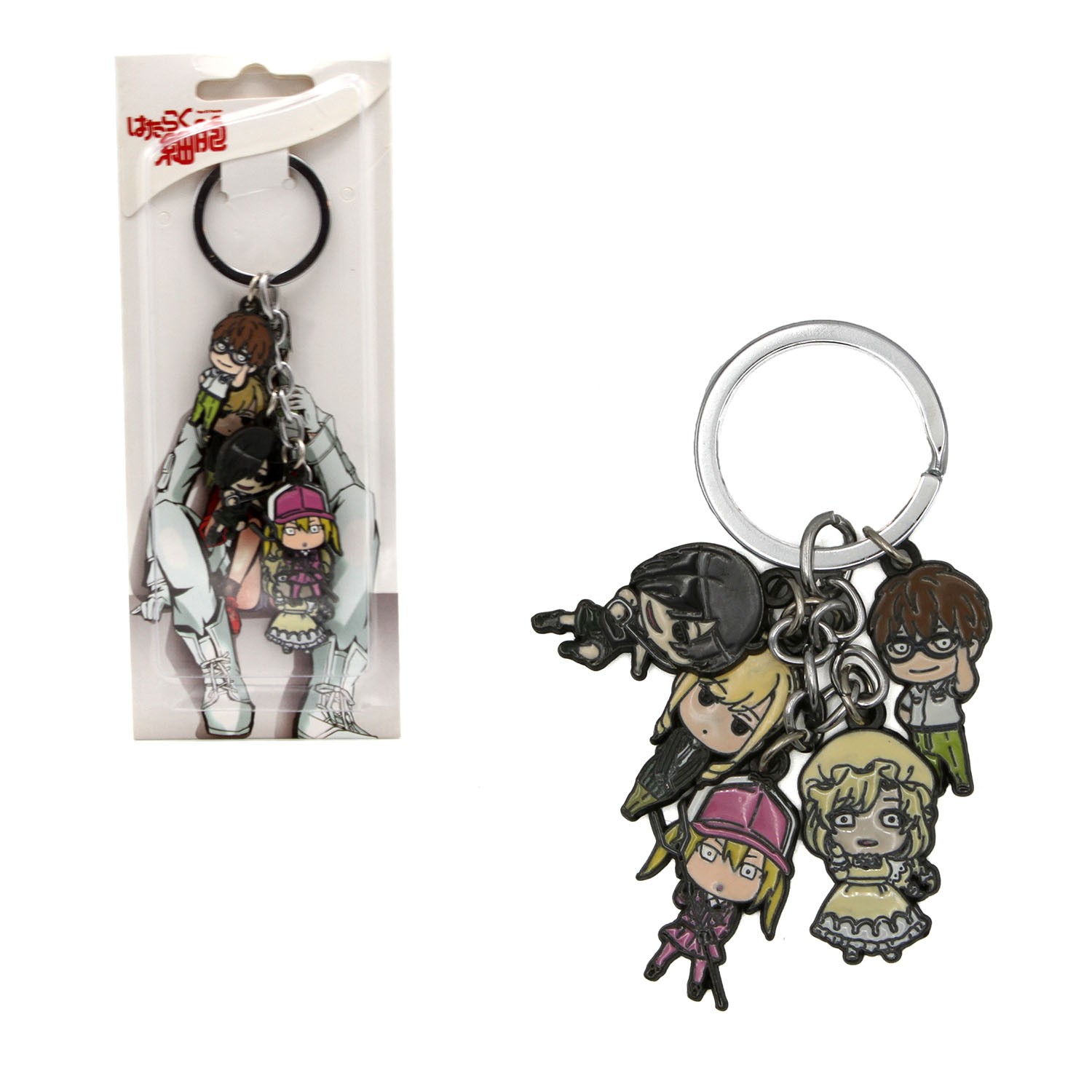 CHIBI BLOOD CELLS COL. B Cells at Work 1 in. 5 Pcs. Key Chain Set (KeyChain)